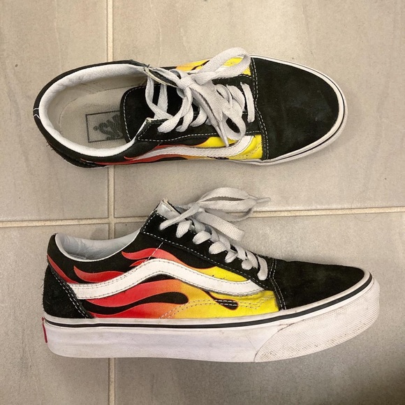 Vans Old Skool “Flames” - Picture 2 of 2